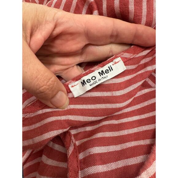 Meo Meli Linen Maxi Dress Boho Pocket Baggy Flowy Lagenlook Italy, OS - Picture 6 of 7